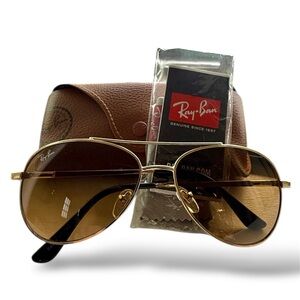 Inspired RayBan Gold Frame Aviators RARE